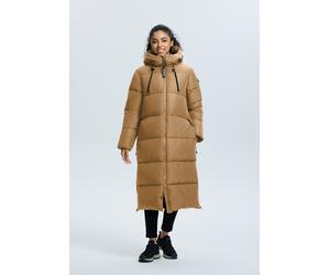Steppmantel ICEPEAK "ADDIA", Damen, Gr. 36, braun, Obermaterial: 100% Polyester, Mäntel Steppmantel, wasserdicht mit 10000 mm Wassersäule, winddicht, sportlicher Stil (68778464-36) braun