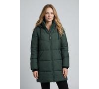 Steppmantel ICEPEAK "ICEPEAK ADAIRE", Damen, Gr. 44, dunkelgrün, Obermaterial: 100% Polyester, Mäntel Steppmantel, mit Daunenoptik, mit verstellbarer und abnehmbarer Kapuze, winddicht (59245103-44) du