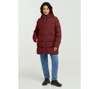Steppmantel JACK WOLFSKIN "FROZEN PALACE LONG JKT W RDS", Damen, Gr. XS, rot (merlot), Obermaterial: 100% Polyester. Futter: 100% Polyester, hüftbedeckend, Mäntel Steppmantel, mit Kapuze, wärmeisolier