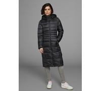Steppmantel KANGAROOS, Damen, Gr. 50, schwarz, Web, Obermaterial: 100% Polyester. Futter: 100% Polyester. Kapuzenfutter: 100% Polyester. Wattierung: 100% Polyester, kontrastfarbene Details, unifarben,