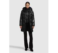 Steppmantel KHUJO "ADRIANA", Damen, Gr. XL, schwarz, 100% Nylon, unifarben, eingesetzt elastischer Bund mit Windstopper, Mäntel Steppmantel (19837247-XL) schwarz