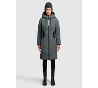 Steppmantel KHUJO "ARIBAY4 LIGHT", Damen, Gr. M, foam grün, 100% Polyester, unifarben, regular fit ca. Mitte Oberschenkel, eingesetzt elastischer Bund, Mäntel Steppmantel (61169839-M) foam grün