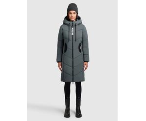 Steppmantel KHUJO "ARIBAY4 LIGHT", Damen, Gr. M, foam grün, 100% Polyester, unifarben, regular fit ca. Mitte Oberschenkel, eingesetzt elastischer Bund, Mäntel Steppmantel (61169839-M) foam grün