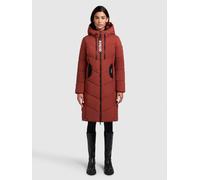 Steppmantel KHUJO "ARIBAY4 LIGHT", Damen, Gr. M, rot (dunkelrot), 100% Polyester, unifarben, regular fit, eingesetzt elastischer Bund, Mäntel Steppmantel, Topseller (92642524-M) dunkelrot