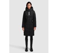 Steppmantel KHUJO "ARIBAY4 LIGHT", Damen, Gr. S, schwarz, 100% Polyester, unifarben, regular fit ca. Mitte Oberschenkel, eingesetzt elastischer Bund, Mäntel Steppmantel (98193010-S) schwarz