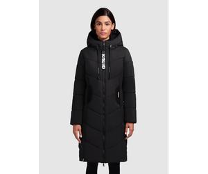 Steppmantel KHUJO "ARIBAY4 LIGHT", Damen, Gr. XL (42), schwarz, Steppware, Obermaterial: 100% Polyester. Futter: 100% Nylon. Wattierung: 100% Polyester, unifarben, kniefrei, Mäntel Steppmantel (137173