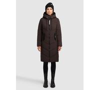 Steppmantel KHUJO "ARIBAY6 LIGHT", Damen, Gr. M, moody plum, 100% Polyester, unifarben, eingesetzt Rippstrickbündchen mit Windstopper, Mäntel Steppmantel (94282819-M) moody plum