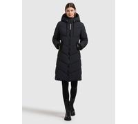 Steppmantel KHUJO "ARIBAY6", Damen, Gr. S, blau (port blau), 100% Polyester, unifarben, eingesetzt Rippstrickbündchen mit Windstopper, Mäntel, Topseller (41882710-S) port blau