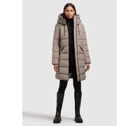 Steppmantel KHUJO "ARLENE", Damen, Gr. XL, greige, 100% Polyester, unifarben, eingesetzt elastischer Bund, Mäntel Steppmantel (97434044-XL) greige