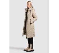 Steppmantel KHUJO "BIBB", Damen, Gr. L, macaroon beige, 100% Polyester, unifarben, regular fit, eingesetzt elastischer Bund mit Windstopper, Mäntel Steppmantel (21820338-L) macaroon beige