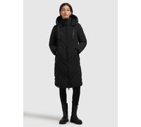 Steppmantel KHUJO "BIBB", Damen, Gr. XL, schwarz, 100% Polyester, unifarben, regular fit, eingesetzt elastischer Bund mit Windstopper, Mäntel Steppmantel (36428745-XL) schwarz