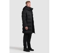 Steppmantel KHUJO "CAIUS2", Herren, Gr. XL, schwarz, 100% Nylon, unifarben, regular fit knielang, eingesetzt elastischer Bund, Mäntel Steppmantel (78984911-XL) schwarz