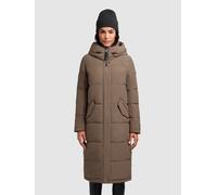 Steppmantel KHUJO "DAIRI", Damen, Gr. XXL (44), beige (city taupe), Steppware, Obermaterial: 90% Polyester, 10% Elasthan. Futter: 100% Nylon. Wattierung: 100% Polyester, unifarben, knielang, Mäntel St