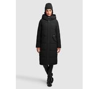 Steppmantel KHUJO "DAIRI", Damen, Gr. XXL, schwarz, 90% Polyester, 10% Elasthan, unifarben, regular fit knielang, eingesetzt elastischer Bund, Mäntel Steppmantel (56782841-XXL) schwarz