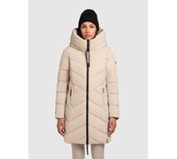Steppmantel KHUJO "DARKA2", Damen, Gr. M (38), beige (feather beige), Steppware, Obermaterial: 100% Polyester. Futter: 100% Nylon. Wattierung: 100% Polyester, unifarben, ca. Mitte Oberschenkel, Mäntel