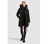 Steppmantel KHUJO "DARKA2", Damen, Gr. S, schwarz, 100% Polyester, unifarben, regular fit ca. Mitte Oberschenkel, eingesetzt elastischer Bund, Mäntel Steppmantel (30261754-S) schwarz