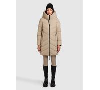 Steppmantel KHUJO "DARKA2", Damen, Gr. XL, beige, 100% Polyester, unifarben, regular fit, eingesetzt elastischer Bund, Mäntel Steppmantel, Topseller (50910249-XL) beige