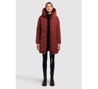 Steppmantel KHUJO "DARKA2", Damen, Gr. XS, dunkelrot, 100% Polyester, unifarben, regular fit, eingesetzt elastischer Bund, Mäntel Steppmantel (97669353-XS) dunkelrot