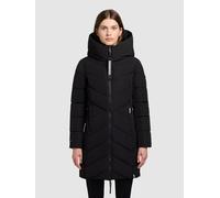 Steppmantel KHUJO "DARKA2", Damen, Gr. XXL (44), schwarz, Steppware, Obermaterial: 100% Polyester. Futter: 100% Nylon. Wattierung: 100% Polyester, unifarben, modisch, Langarm, Mäntel (24841244-XXL) sc