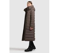 Steppmantel KHUJO "DAWI", Damen, Gr. M, dull grün, 100% Polyester, unifarben, eingesetzt gerader Abschluss, Mäntel Steppmantel (65152954-M) dull grün