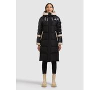 Steppmantel KHUJO "DESNA2", Damen, Gr. XS, schwarz, 100% Polyester, unifarben, regular fit knielang, eingesetzt elastischer Bund mit Windstopper, Mäntel Steppmantel (55959859-XS) schwarz
