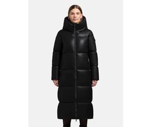 Steppmantel KHUJO "Destiny", Damen, Gr. XL (42), schwarz, Obermaterial: 100% Polyurethan. Innenfutter: 100% Polyester. Wattierung: 100% Polyester. Beschichtung: 100% Polyurethan, gerade wadenlang, hoc