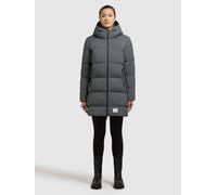 Steppmantel KHUJO "DIDO4", Damen, Gr. M, foam grün, 100% Nylon, unifarben, regular fit Po-bedeckend, eingesetzt elastischer Bund mit Windstopper, Mäntel Steppmantel (82918828-M) foam grün