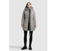 Steppmantel KHUJO "DIER 2IN1 (EINSATZ HERAUSNEHMBAR)", Damen, Gr. M, witcher grün, 100% Polyester, unifarben, regular fit hüftlang, eingesetzt elastischer Bund mit Windstopper, Mäntel Steppmantel (958