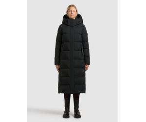 Steppmantel KHUJO "DOTE2", Damen, Gr. L, obrage grau, 100% Polyester, unifarben, regular fit wadenlang, eingesetzt elastischer Bund mit Windstopper, Mäntel Steppmantel (82119453-L) obrage grau