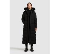 Steppmantel KHUJO "EDEM2", Damen, Gr. S, schwarz, Canvas, 85% Polyester, 15% Baumwolle, unifarben, eingesetzt Rippbündchen mit Windstopper, Mäntel Steppmantel (42896729-S) schwarz