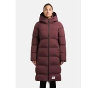 Steppmantel KHUJO "Finnie3", Damen, Gr. L (40), bordeaux, Obermaterial: 100% Nylon; Innenfutter: 100% Nylon; Wattierung: 100% Polyester, Basic, tailliert ca. Mitte Knie, hoch geschlossener Ausschnitt,