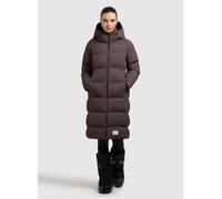 Steppmantel KHUJO "FINNIE3", Damen, Gr. L, graphite grau, 100% Nylon, unifarben, eingesetzt elastischer Bund mit Windstopper, Mäntel Steppmantel (91165216-L) graphite grau