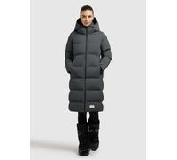 Steppmantel KHUJO "FINNIE3", Damen, Gr. M, foam grün, 100% Nylon, unifarben, eingesetzt elastischer Bund mit Windstopper, Mäntel Steppmantel (90312137-M) foam grün