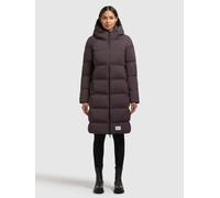 Steppmantel KHUJO "FINNIE3", Damen, Gr. M, moody plum, 100% Nylon, unifarben, eingesetzt elastischer Bund mit Windstopper, Mäntel Steppmantel (88472159-M) moody plum
