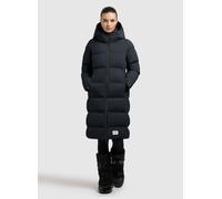 Steppmantel KHUJO "FINNIE3", Damen, Gr. M, port blau, 100% Nylon, unifarben, eingesetzt elastischer Bund mit Windstopper, Mäntel Steppmantel (18455000-M) port blau