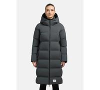 Steppmantel KHUJO "Finnie3", Damen, Gr. XL (42), grün, Obermaterial: 100% Nylon; Innenfutter: 100% Nylon; Wattierung: 100% Polyester, Basic, tailliert ca. Mitte Knie, hoch geschlossener Ausschnitt, en