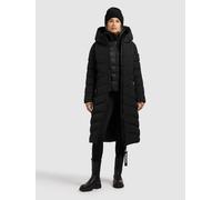 Steppmantel KHUJO "FISKA 2IN1 (EINSATZ HERAUSNEHMBAR)", Damen, Gr. S, schwarz, 100% Polyester, unifarben, eingesetzt elastischer Bund mit Windstopper, Mäntel Steppmantel, Topseller (94754651-S) schwar