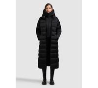 Steppmantel KHUJO "GINSA", Damen, Gr. M, schwarz, Twill, 100% Polyester, unifarben, regular fit, eingesetzt gerader Abschluss mit Reißverschluss, Mäntel Steppmantel (52206043-M) schwarz