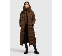 Steppmantel KHUJO "GINSA", Damen, Gr. S, copper braun, Twill, 100% Polyester, unifarben, regular fit, eingesetzt gerader Abschluss mit Reißverschluss, Mäntel Steppmantel (65522011-S) copper braun