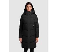 Steppmantel KHUJO "GRAYA", Damen, Gr. M (38), schwarz, Steppware, Obermaterial: 70% Baumwolle, 30% Polyamid. Futter: 100% Polyester. Wattierung: 100% Polyester, unifarben, ca. Mitte Oberschenkel, Mänt