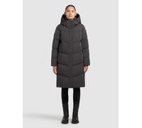 Steppmantel KHUJO "GRAYA2", Damen, Gr. M, winter grau, 88% Polyester, 12% Polyamid, unifarben, eingesetzt elastischer Bund mit Windstopper, Mäntel (98197051-M) winter grau