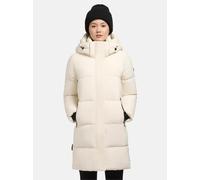 Gesteppter Winter Kurzmantel mit abnehmbarer Kapuze "Haya Matt-YM" Cotton White S