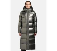 Steppmantel KHUJO "Hedd Shiny" Gr. S (36), grau (mittelgrau) Damen Mäntel (72306722-S) mittelgrau