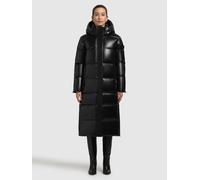 Steppmantel KHUJO "HEDD2", Damen, Gr. L, schwarz, 100% Polyester, unifarben, eingesetzt elastischer Bund mit Reißverschluss, Mäntel Steppmantel (41433805-L) schwarz