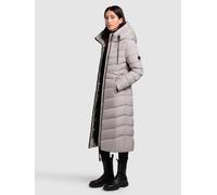 Steppmantel KHUJO "INGRAM4", Damen, Gr. L, grau (blizzard grau), 100% Polyester, unifarben, regular fit, eingesetzt elastischer Bund, Mäntel Steppmantel, Topseller (72958761-L) blizzard grau