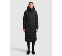 Steppmantel KHUJO "INGRAM4", Damen, Gr. S, schwarz, 100% Polyester, unifarben, regular fit, eingesetzt elastischer Bund, Mäntel Steppmantel (12913212-S) schwarz