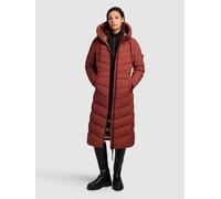 Steppmantel KHUJO "INGRAM4", Damen, Gr. XS, rot (dunkelrot), 100% Polyester, unifarben, regular fit, eingesetzt elastischer Bund, Mäntel Steppmantel (76129922-XS) dunkelrot