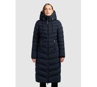 Steppmantel KHUJO "INGRAM5", Damen, Gr. L (40), port blau, Steppware, Obermaterial: 100% Polyester. Futter: 100% Nylon. Wattierung: 100% Polyester, unifarben, wadenlang, elastischer Bund, Mäntel Stepp