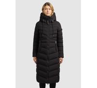 Steppmantel KHUJO "INGRAM6", Damen, Gr. S, schwarz, Web, Obermaterial: 100% Polyester. Futter: 100% Nylon. Füllung: 100% Polyester, unifarben, wadenlang, elastischer Bund, Mäntel Steppmantel, mit Wien