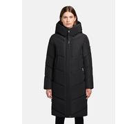 Steppmantel KHUJO "Jange-YM", Damen, Gr. XL (42), schwarz, Obermaterial: 100% Polyester. Futter: 100% Nylon. Wattierung: 100% Polyester, tailliert knielang, hoch geschlossener Ausschnitt, Ärmel ohne Ä